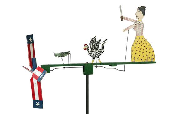 FOLK ART WHIRLIGIG BY JOE MCFALL 10927e