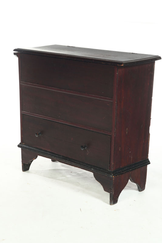 DIMINUTIVE MULE CHEST.  American