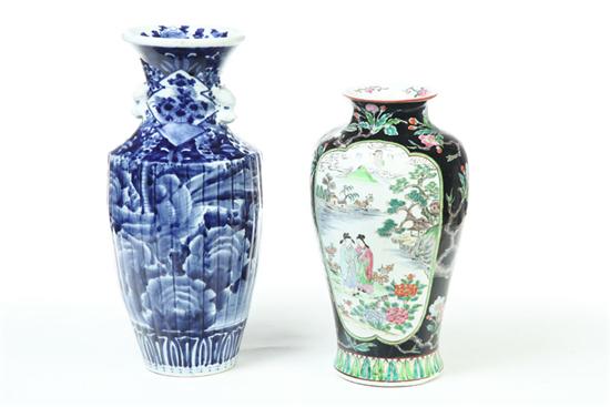 TWO VASES.  China  20th century  porcelain.