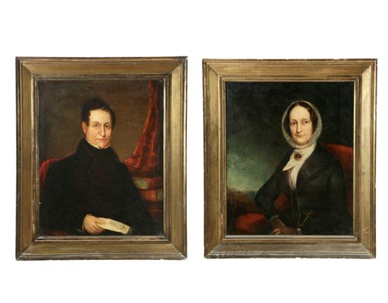 PAIR OF PORTRAITS (AMERICAN SCHOOL