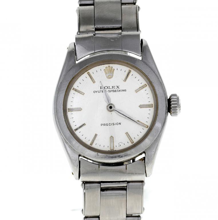 A ROLEX STAINLESS STEEL WRISTWATCH REF 1093ef