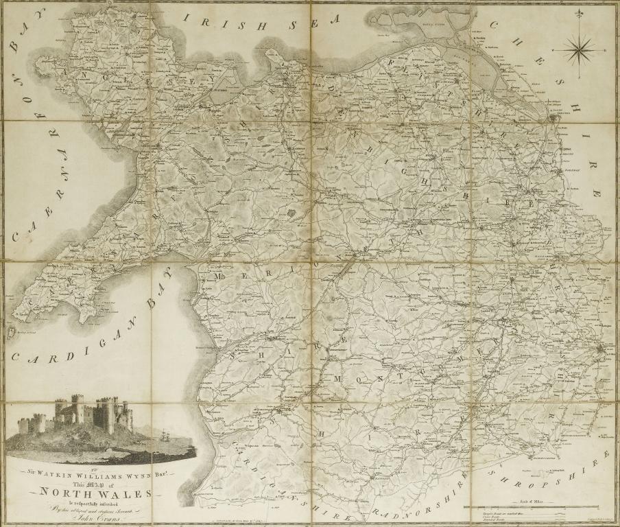 JOHN EVANS
NORTH WALES
folding map