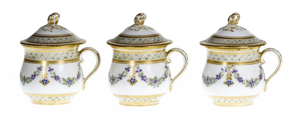 A SET OF THREE PARIS POT À JUS,