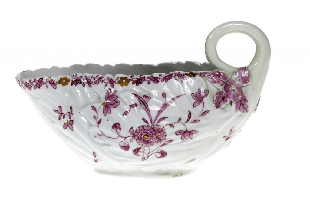 A DERBY SAUCE BOAT moulded with 1094c6