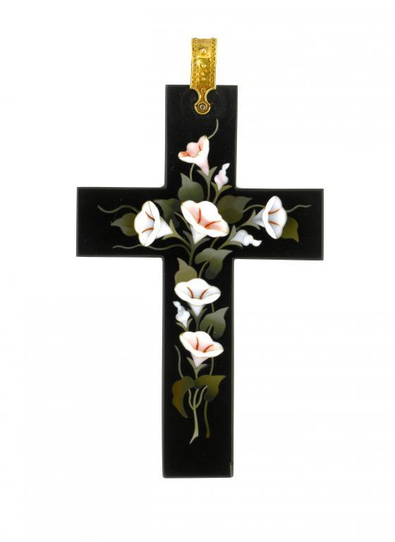 A FINE FLORENTINE PIETRE DURE CROSS
of