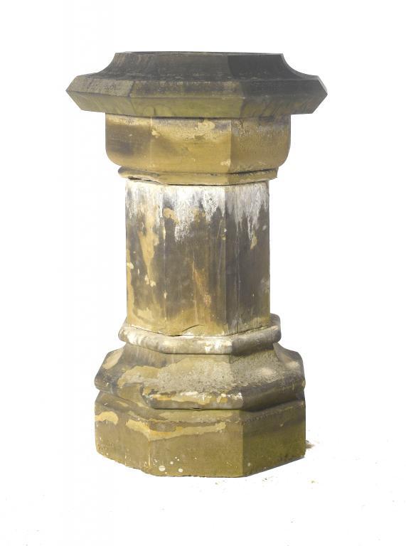 A VICTORIAN GOTHIC LIMESTONE FONT
the