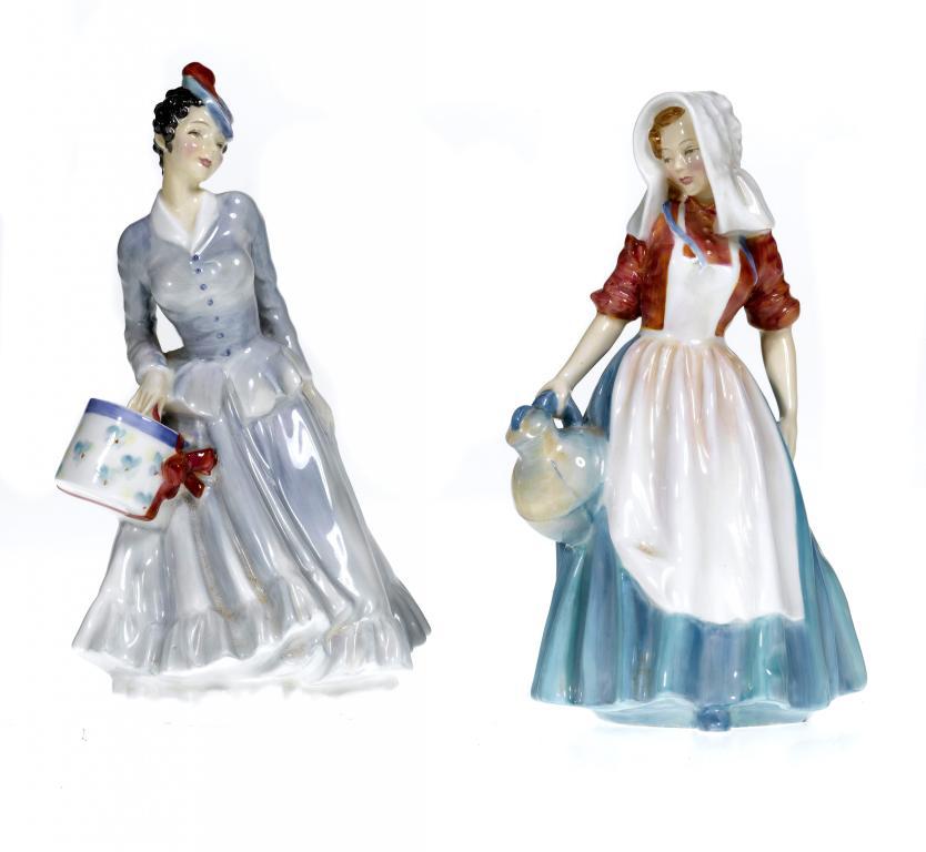 TWO ROYAL DOULTON FIGURES OF A
