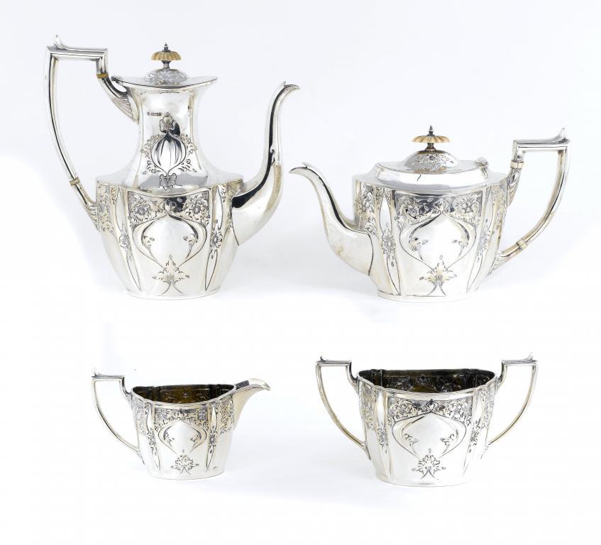 AN EDWARD VII TEA AND COFFEE SERVICE
of