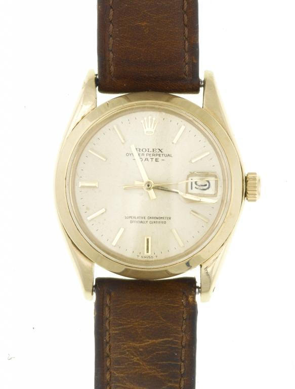 A ROLEX 14CT GOLD WRISTWATCH 
REF1500,