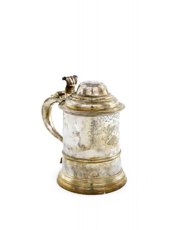 A GEORGE II TANKARD with high 109636