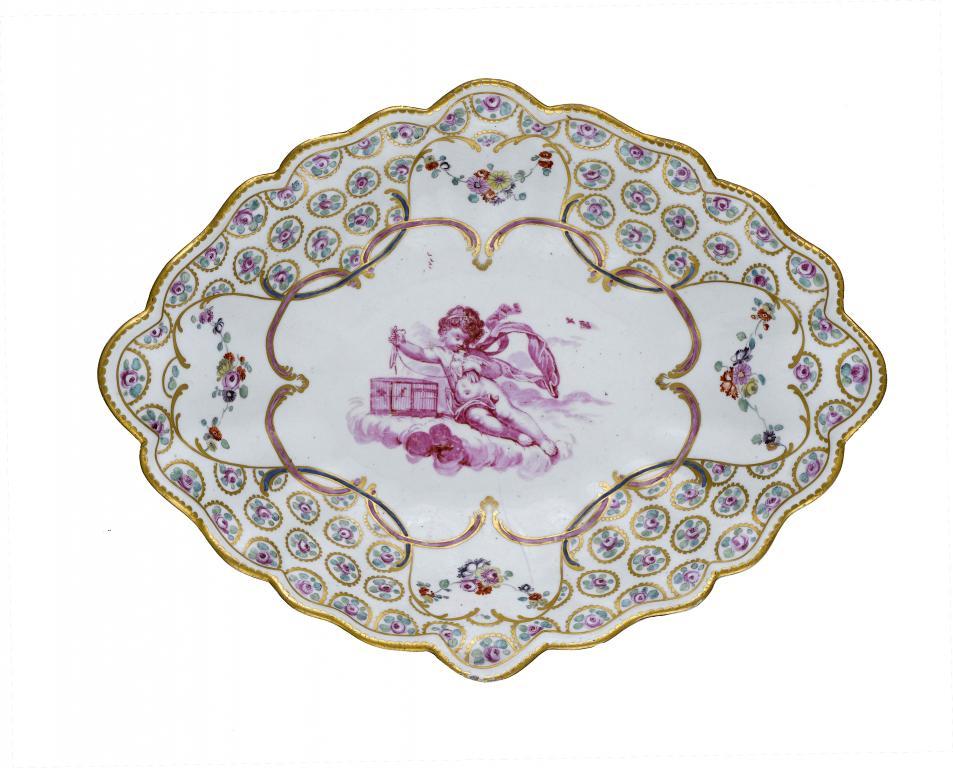A DERBY FLUTED DESSERT DISH
of fluted