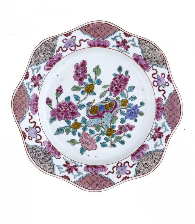 A DERBY PLATE
attractively painted