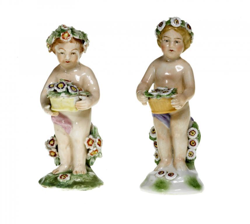 A DERBY FIGURE OF A CHILD naked 1096f3
