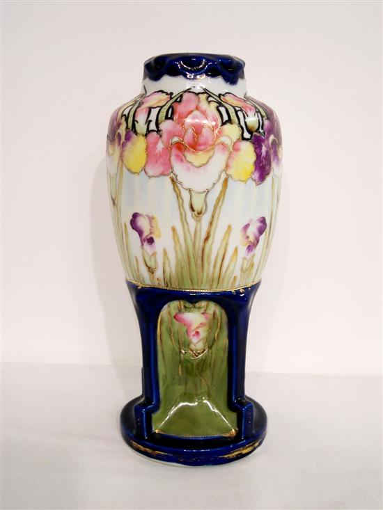 Porcelain vase  Japanese  20th C.  polychrome