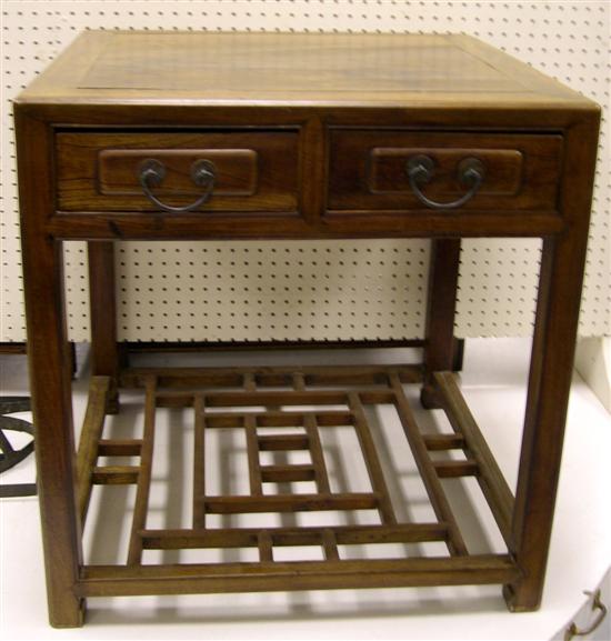 Chinese table 20th C square 109a28