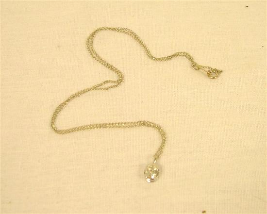 JEWELRY: Diamond Pendant and Chain