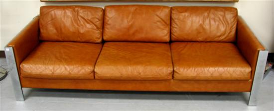 Sofa modern design burnt orange 109a67