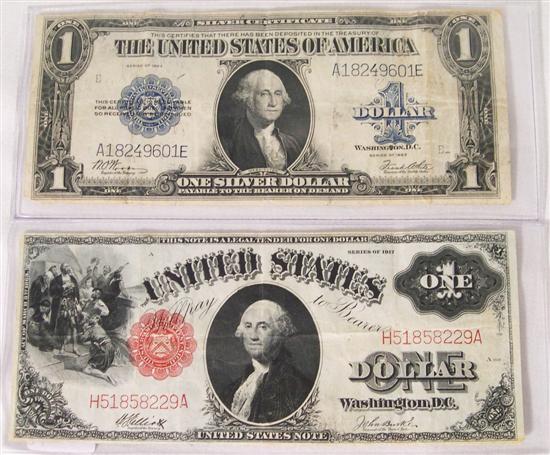 CURRENCY: Two US $1 Large Size