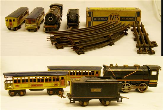 Ives toy trains consisting of a 109ab0