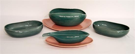 Russel Wright dinnerware consisting