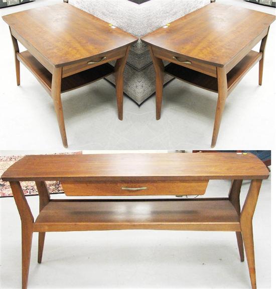 Mersman mid-century design pair of single