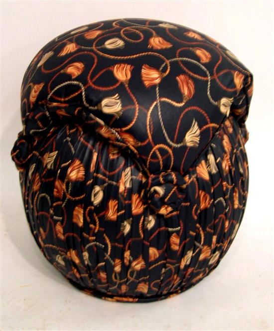 Pouf upholstered stool  22'' h.