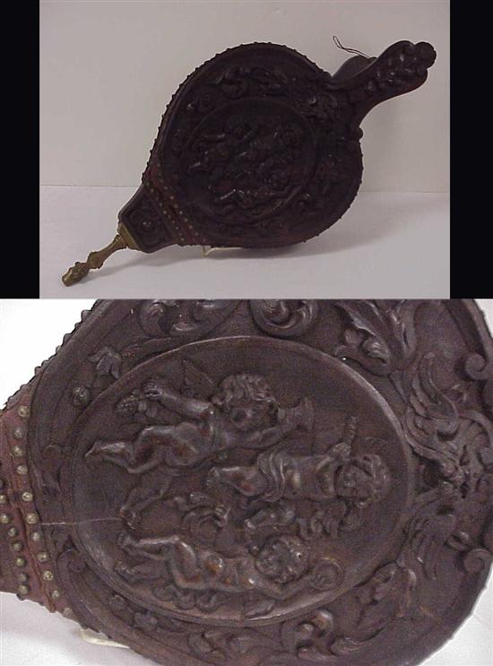 19th C. elaborately carved bellows