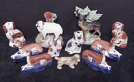 Assortment of 19th C. English Staffordshire