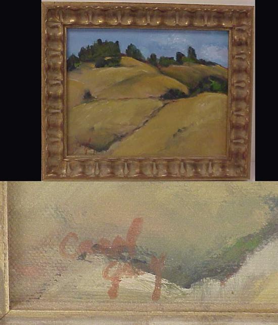 Carol Gray  oil on canvas  hills