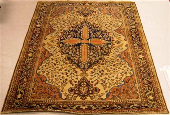 Antique Persian Sarouk rug  4'