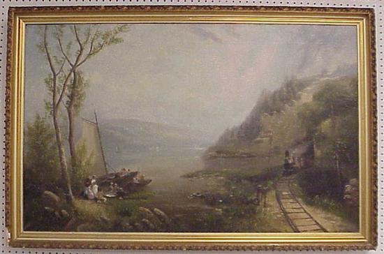 Unsigned 19th C. oil on canvas