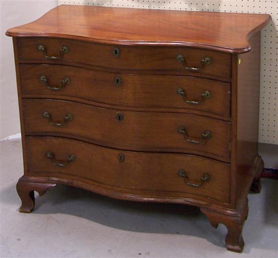 Chippendale mahogany and pine chest 109cdc