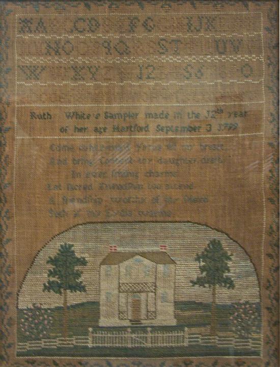 Sampler  1799 Hartford  Ruth White