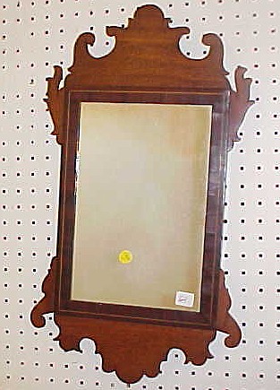 Chippendale style mahogany mirror