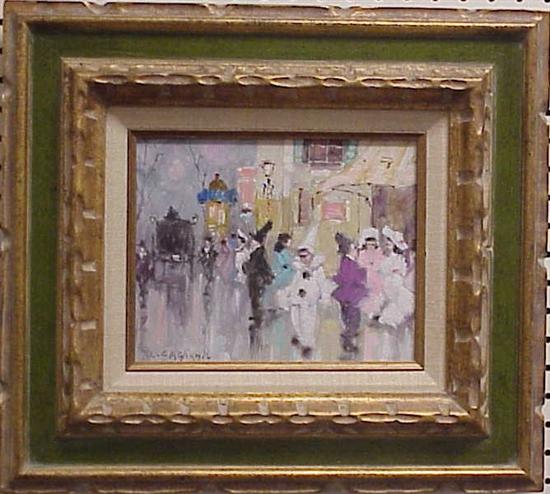 Luigi Cagliani Italian oil on 109d23