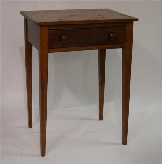 19th C. single drawer stand  square