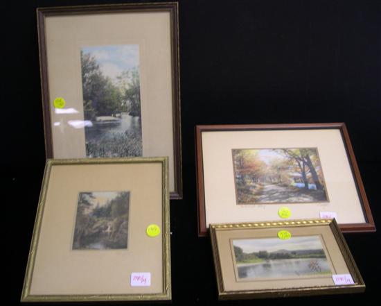 Two signed Bickwell colored photographs 109d4b