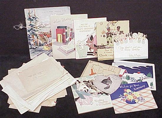 Assorted postcards  letters and