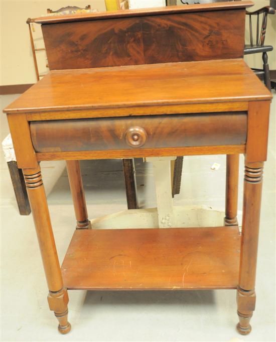 Mahogany single drawer stand with
