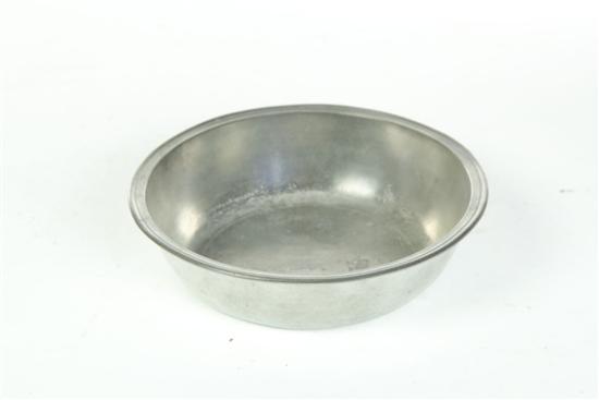 PEWTER BASIN.  Partial touch for