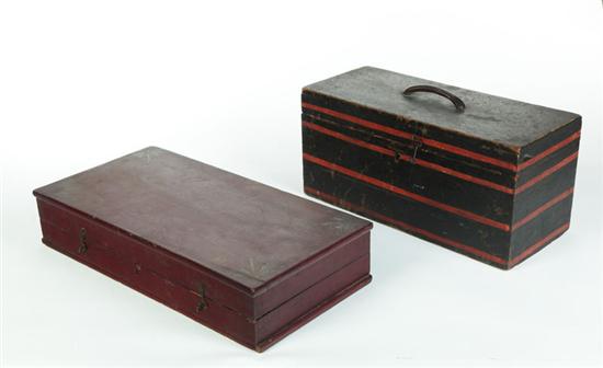 TWO BOXES American mid 19th 10b18c