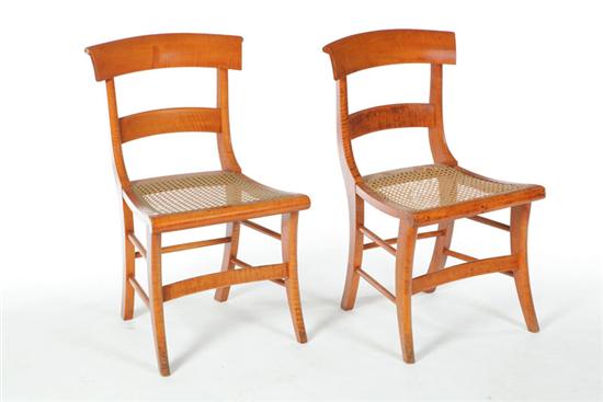 SET OF SIX CLASSICAL CHAIRS.  American