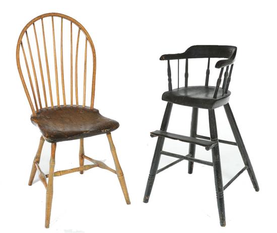 TWO WINDSOR CHAIRS American  10b1ce