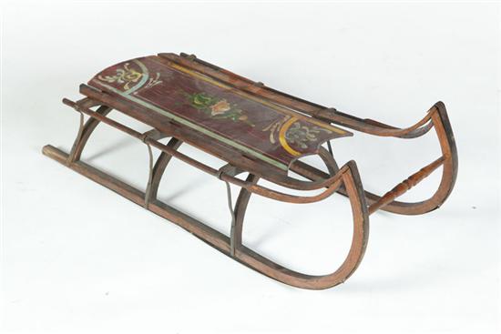 DECORATED SLED American late 10b1d3