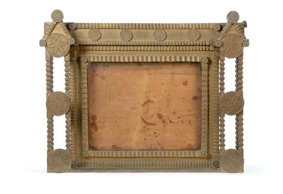 TRAMP ART FRAME Early 20th century 10b22f