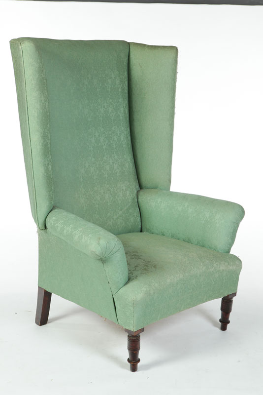 SHERATON EASY OR WING CHAIR.  American