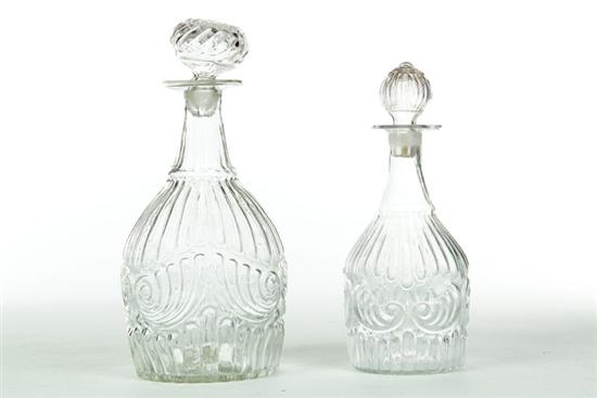 TWO 3 MOLD DECANTERS American 10b24c