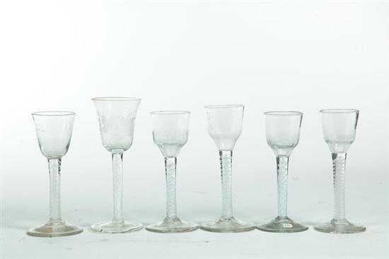 SIX CORDIALS.  European  late 18th-early