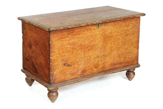 DECORATED BLANKET CHEST Probably 10b2f4