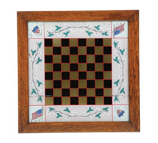 REVERSE PAINTED GAMEBOARD American 10b2ef